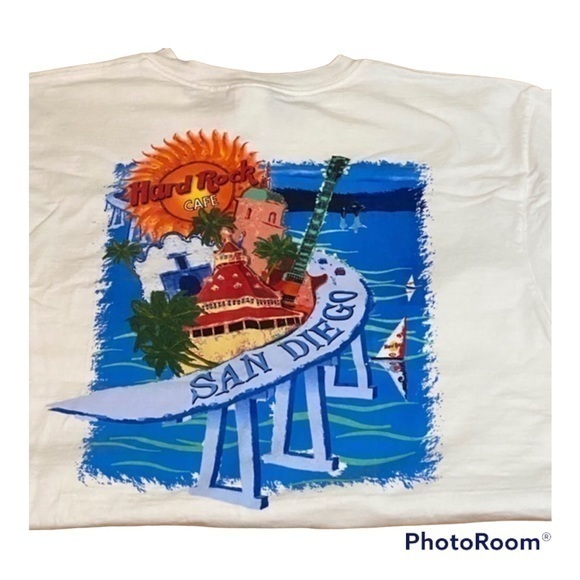 Hard Rock Cafe Tops - Hard Rock Cafe San Diego Heavy T-Shirt Size Large